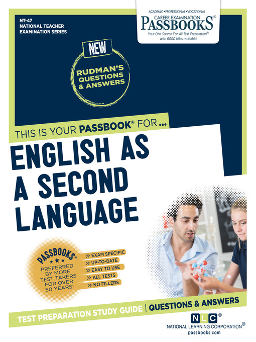 Title details for ENGLISH AS a SECOND LANGUAGE by National Learning Corporation - Available